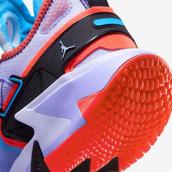 Black / Blue / Light Red Kids' Nike Jordan Why Not Zer0.5 Older Basketball Shoes | NK305KRS