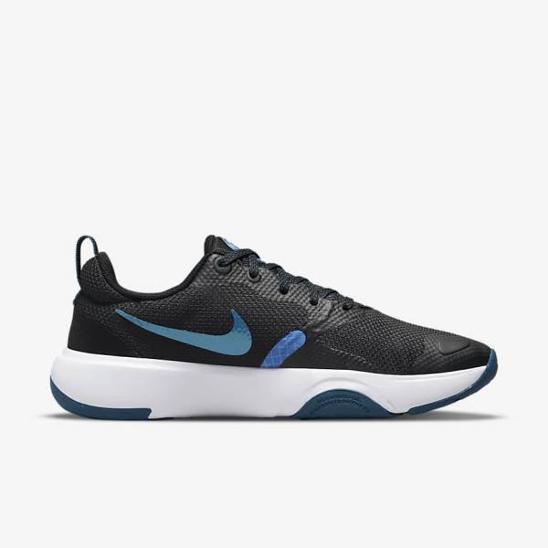 Black / Blue / White Women's Nike City Rep TR Training Shoes | NK409DRP