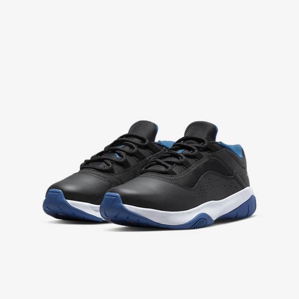 Black / Dark Blue / White Kids' Nike Air Jordan 11 CMFT Low Older Sneakers | NK462PNQ