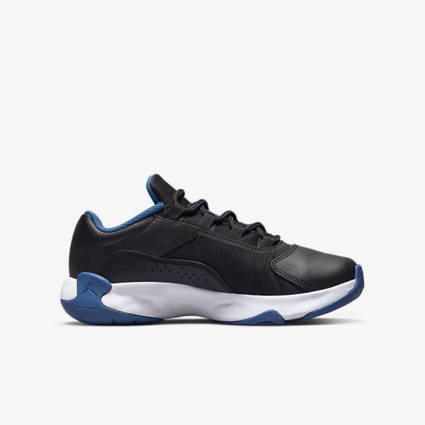 Black / Dark Blue / White Kids' Nike Air Jordan 11 CMFT Low Older Jordan Shoes | NK729WEP