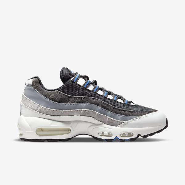 Black / Dark Grey / Blue Men's Nike Air Max 95 Sneakers | NK507AXO