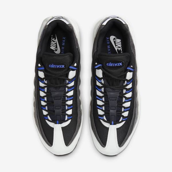 Black / Dark Grey / Blue Men's Nike Air Max 95 Sneakers | NK507AXO