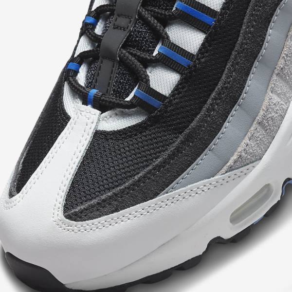 Black / Dark Grey / Blue Men's Nike Air Max 95 Sneakers | NK507AXO