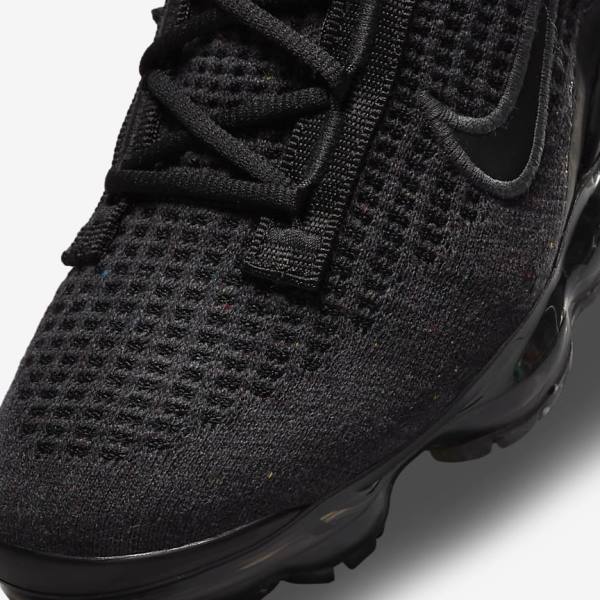 Black / Dark Grey Kids' Nike Air VaporMax 2021 FK Older Sneakers | NK830UDQ