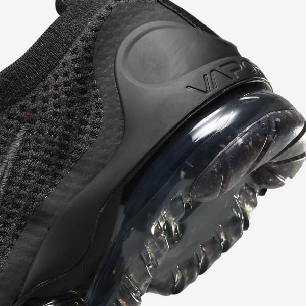 Black / Dark Grey Kids' Nike Air VaporMax 2021 FK Older Sneakers | NK830UDQ