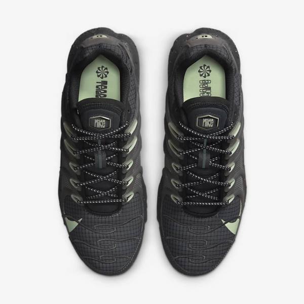 Black / Dark Grey / Light Green Men's Nike Air Max Terrascape Plus Sneakers | NK935XNK