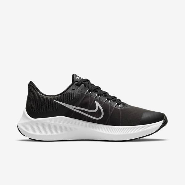 Black / Dark Grey / Light Grey / White Women's Nike Winflo 8 Road Running Shoes | NK189GZX