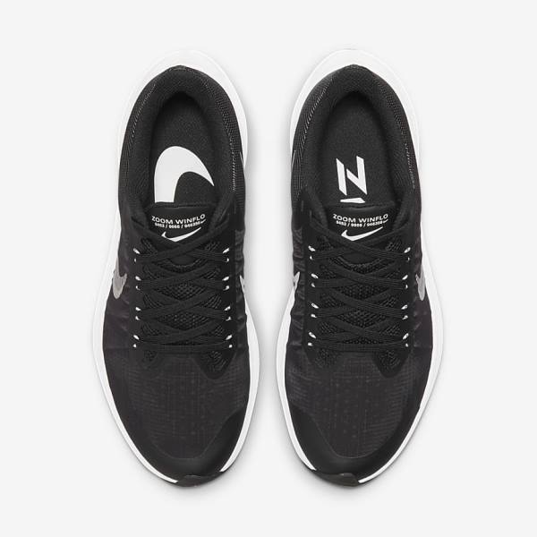 Black / Dark Grey / Light Grey / White Women's Nike Winflo 8 Road Running Shoes | NK189GZX