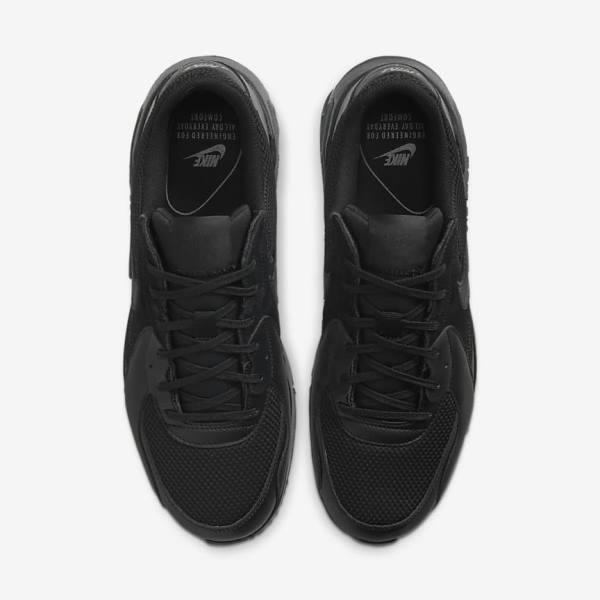 Black / Dark Grey Men's Nike Air Max Excee Sneakers | NK961VFM