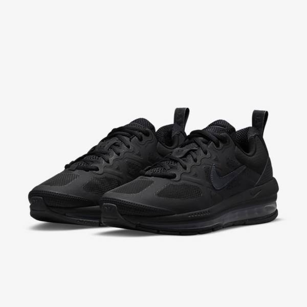 Black / Dark Grey Men's Nike Air Max Genome Sneakers | NK857SVF