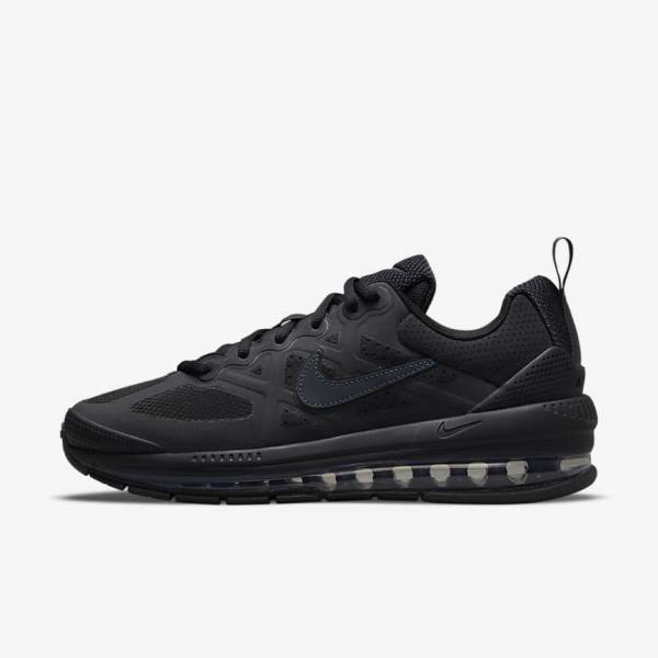 Black / Dark Grey Men\'s Nike Air Max Genome Sneakers | NK857SVF