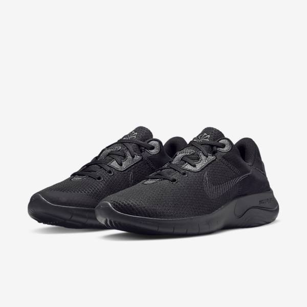 Black / Dark Grey Men's Nike Flex Experience Run 11 Next Nature Road Running Shoes | NK941VYS