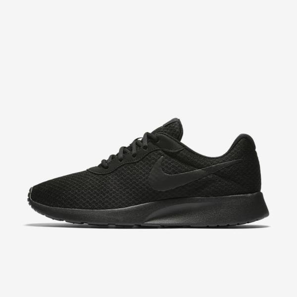 Black / Dark Grey Men\'s Nike Tanjun Sneakers | NK879WSF