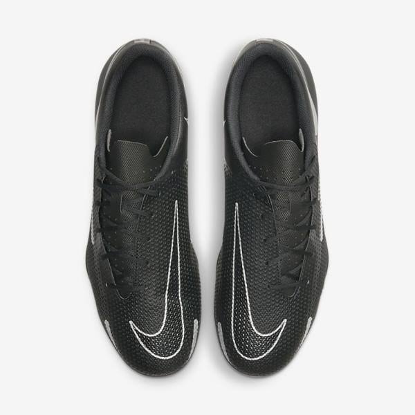 Black / Dark Grey / Metal Silver Women's Nike Phantom GT2 Club MG Multi-Ground Football Shoes | NK352GLQ