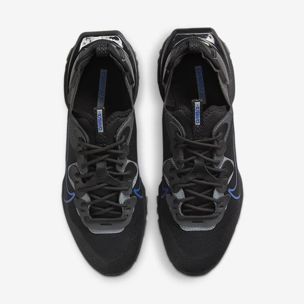 Black / Dark Grey / Royal Men's Nike React Vision Sneakers | NK261LID