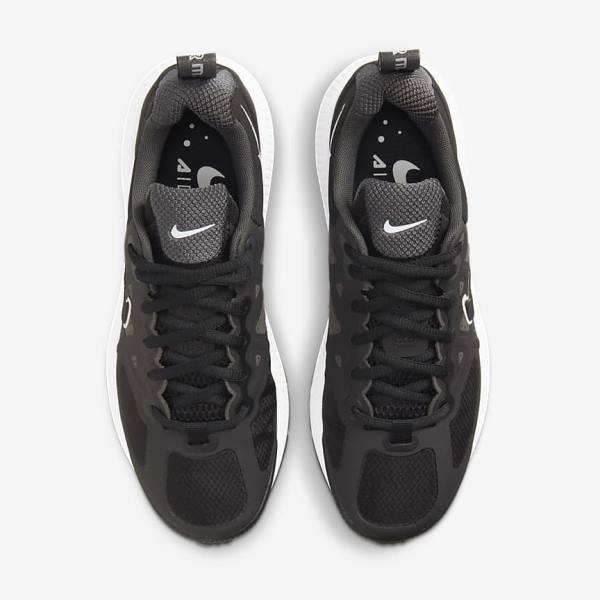 Black / Dark Grey / White / Black Women's Nike Air Max Genome Sneakers | NK075UMD