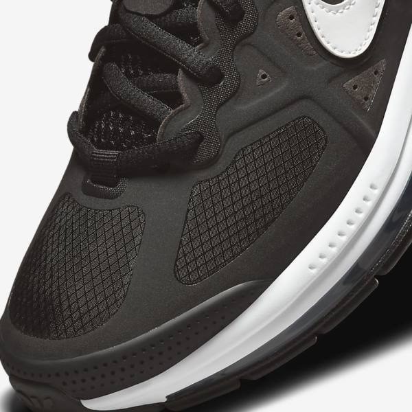 Black / Dark Grey / White Kids' Nike Air Max Genome Older Sneakers | NK942EZX