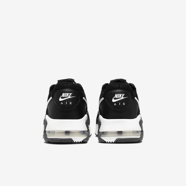 Black / Dark Grey / White Men's Nike Air Max Excee Sneakers | NK489LEO