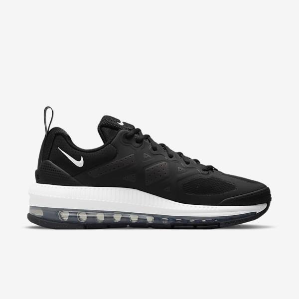 Black / Dark Grey / White Men's Nike Air Max Genome Sneakers | NK628SIJ