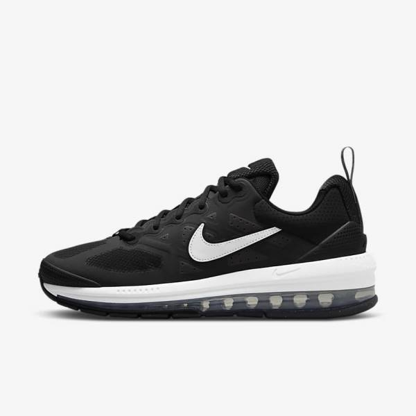 Black / Dark Grey / White Men\'s Nike Air Max Genome Sneakers | NK628SIJ