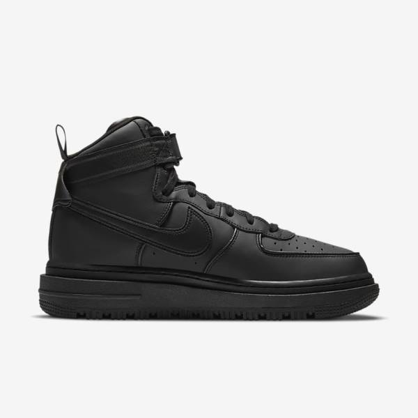 Black / Dark Grey / White Men's Nike Air Force 1 Boot Sneakers | NK629YGJ