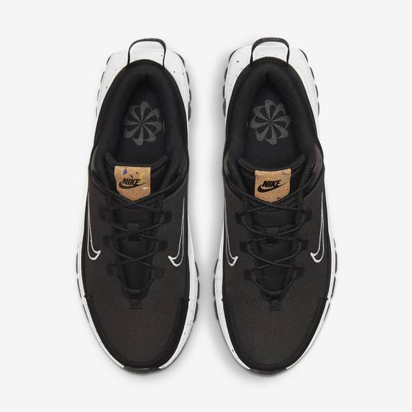 Black / Dark Grey / White Men's Nike Crater Remixa Sneakers | NK460SNC