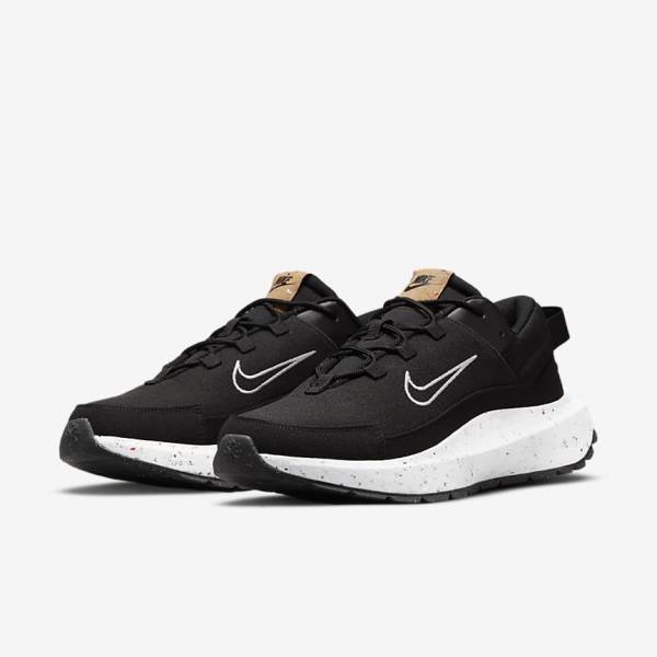 Black / Dark Grey / White Men's Nike Crater Remixa Sneakers | NK460SNC