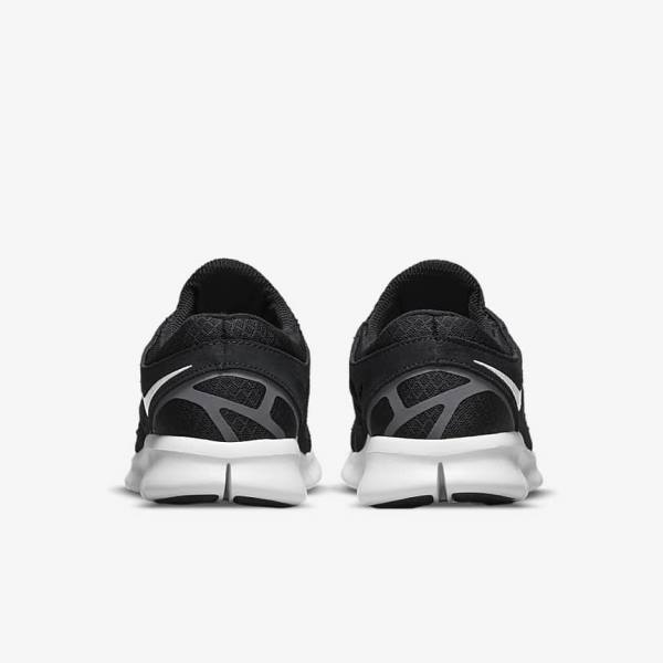 Black / Dark Grey / White Men's Nike Free Run 2 Sneakers | NK895WZK