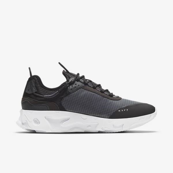 Black / Dark Grey / White Men's Nike React Live Sneakers | NK423PVD