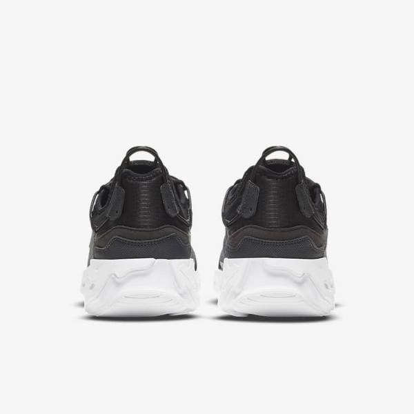 Black / Dark Grey / White Men's Nike React Live Sneakers | NK423PVD