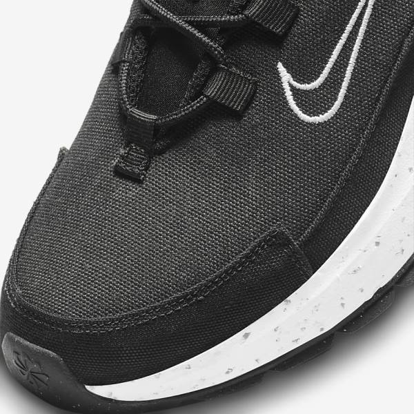 Black / Dark Grey / White Women's Nike Crater Remixa Sneakers | NK146UWM