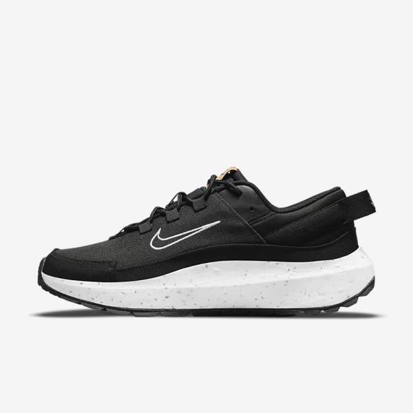 Black / Dark Grey / White Women\'s Nike Crater Remixa Sneakers | NK146UWM