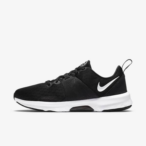 Black / Dark Grey / White Women\'s Nike City Trainer 3 Training Shoes | NK620GDX