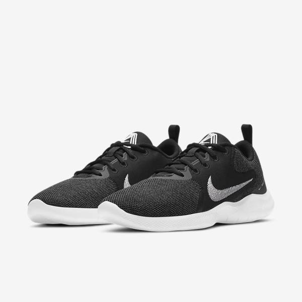 Black / Dark Grey / White Women's Nike Flex Experience Run 10 Road Running Shoes | NK519ASB