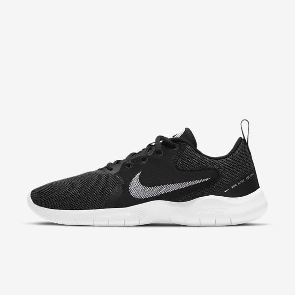 Black / Dark Grey / White Women\'s Nike Flex Experience Run 10 Road Running Shoes | NK519ASB