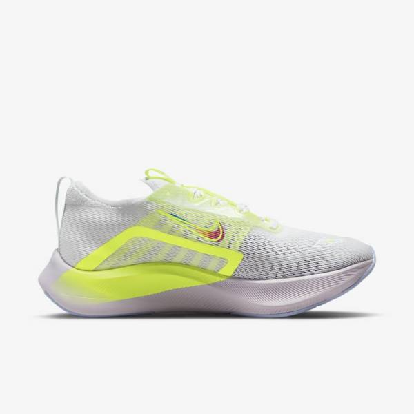 Black / Dark Grey / White Women's Nike Zoom Fly 4 Premium Road Running Shoes | NK673ZUK