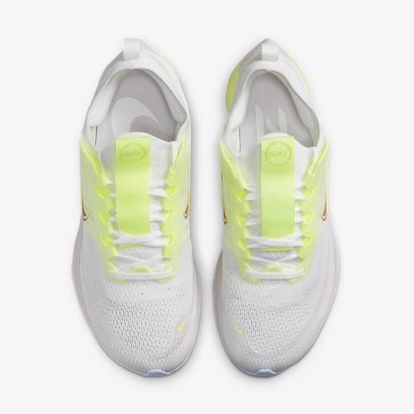 Black / Dark Grey / White Women's Nike Zoom Fly 4 Premium Road Running Shoes | NK673ZUK