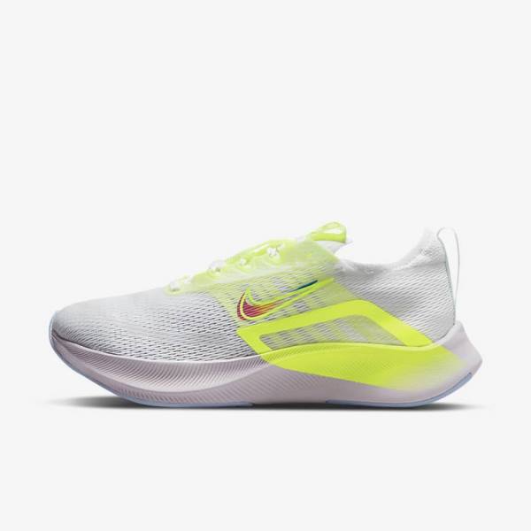 Black / Dark Grey / White Women\'s Nike Zoom Fly 4 Premium Road Running Shoes | NK673ZUK