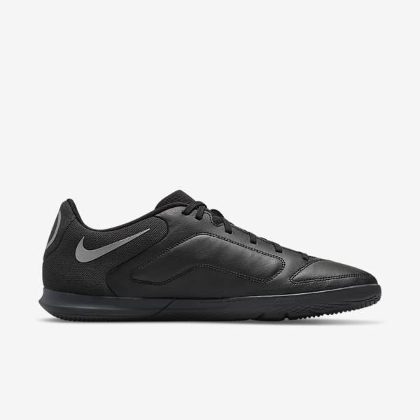 Black / Dark Grey Women's Nike Tiempo Legend 9 Club IC Indoor-Court Football Shoes | NK401IXQ