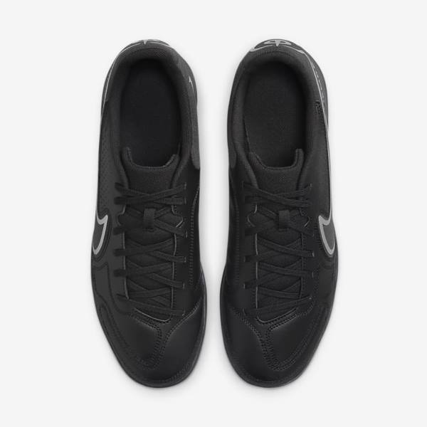 Black / Dark Grey Women's Nike Tiempo Legend 9 Club IC Indoor-Court Football Shoes | NK401IXQ