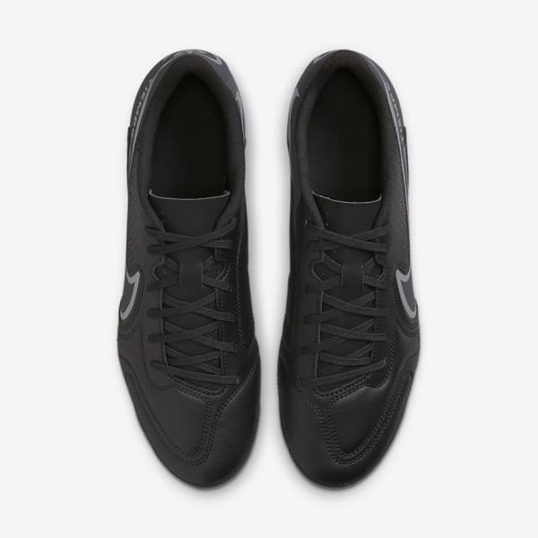 Black / Dark Grey Women's Nike Tiempo Legend 9 Club MG Multi-Ground Football Shoes | NK715BZG