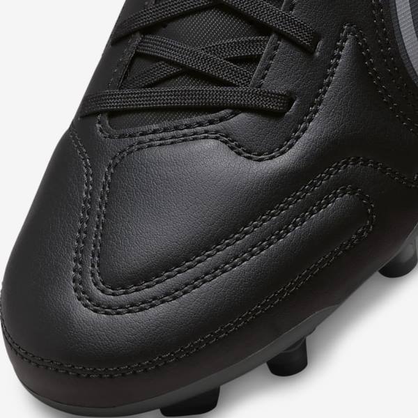 Black / Dark Grey Women's Nike Tiempo Legend 9 Club MG Multi-Ground Football Shoes | NK715BZG