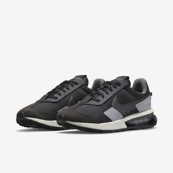 Black / Grey / Dark Grey Men's Nike Air Max Pre-Day Sneakers | NK708CKV