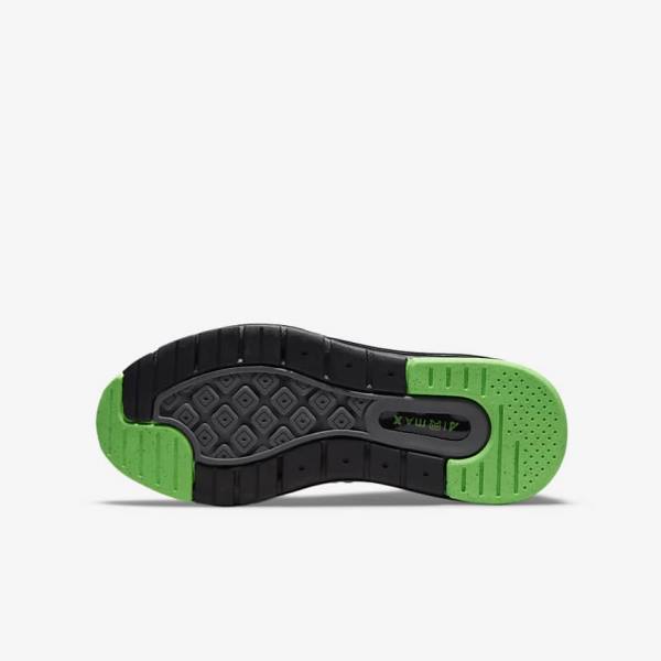 Black / Grey / Green Kids' Nike Air Max Genome Older Sneakers | NK924IVT