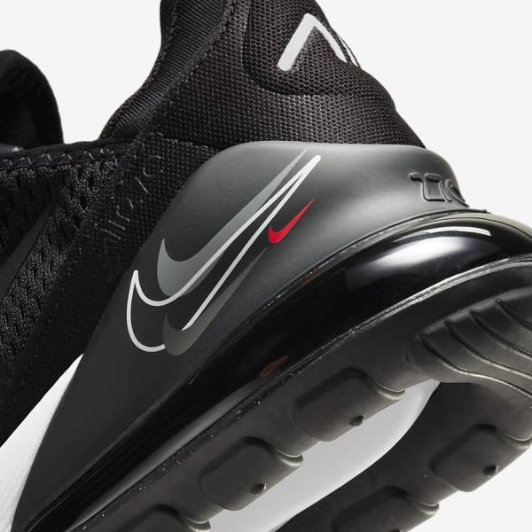 Black / Grey Kids' Nike Air Max 270 Older Sneakers | NK830SIG