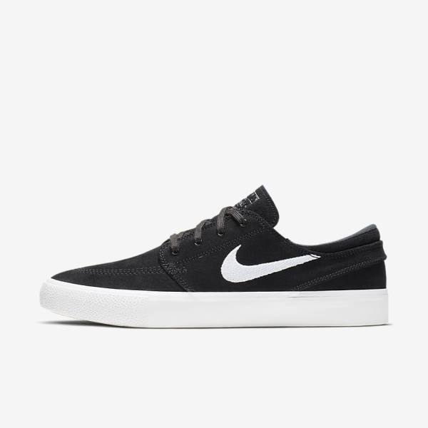 Black / Grey / Light Brown / White Men\'s Nike SB Zoom Stefan Janoski RM Sneakers | NK506AEM