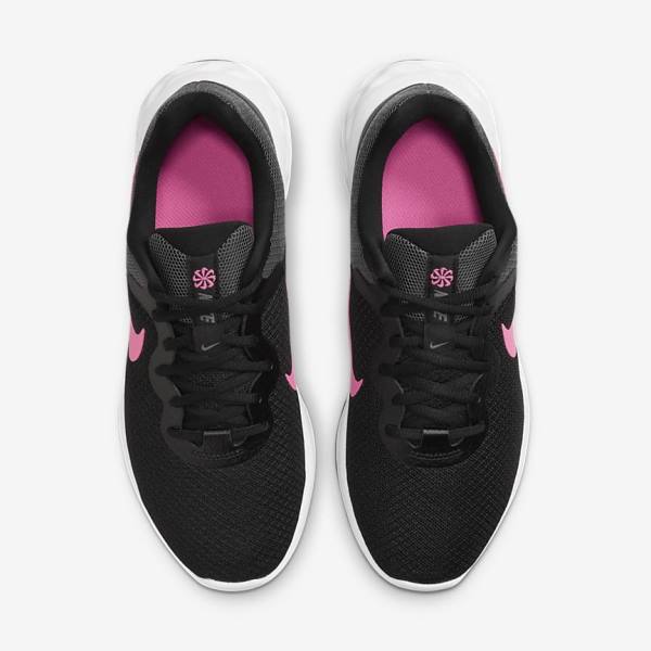 Black / Grey / Pink Women's Nike Revolution 6 Next Nature Road Running Shoes | NK623XBM