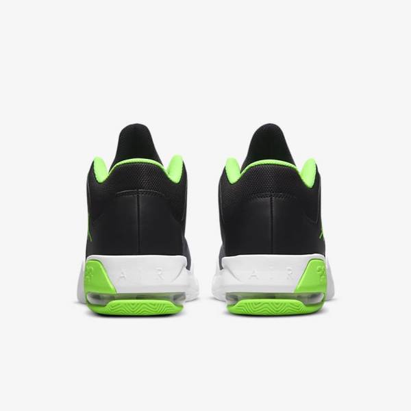 Black / Grey / White / Green Men's Nike Jordan Max Aura 3 Jordan Shoes | NK127GSL