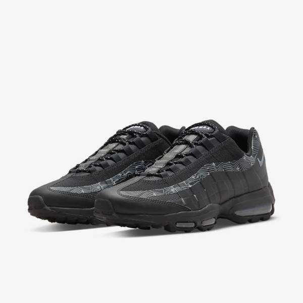 Black / Grey / White / Grey Men's Nike Air Max 95 UL Sneakers | NK021BXV