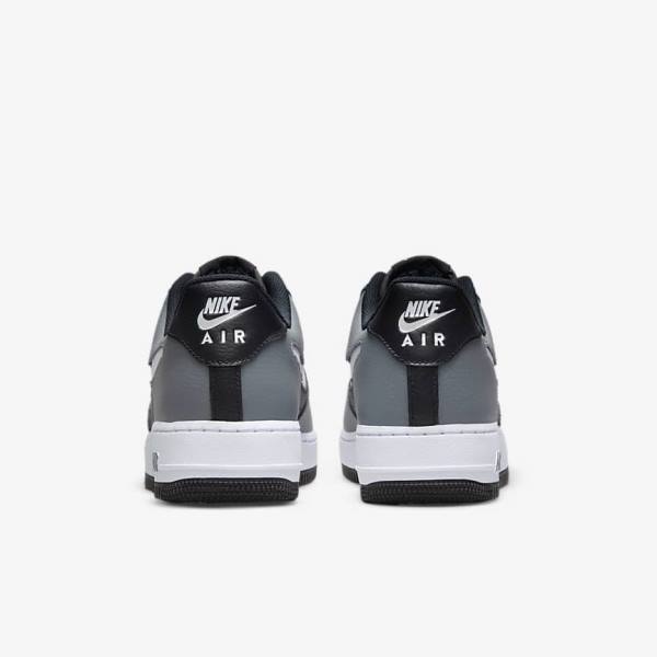 Black / Grey / White Men's Nike Air Force 1 07 LV8 Sneakers | NK549UOV